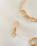 Set of an Antique Dog clip and Loop Claps 18K Gold Beg 1900s