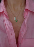 The Vintage Clover Good Luck Charm on Chain All 18K Gold Sweden 1970s