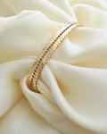 Ultra Shiny, Sparkly Snake Like Bracelet by Svend Glymers 14K Gold 1960s