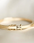 Amazing SOLID HEAVY Vintage Bangle 14K Gold