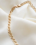 18.85 Inches Italian Vintage Link Chain 18K Gold