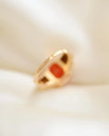 Incredible Orange Swedish Sapphire Ring 18K Gold 1952