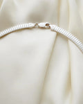 Danish Omega Link Chain Brushed Silver