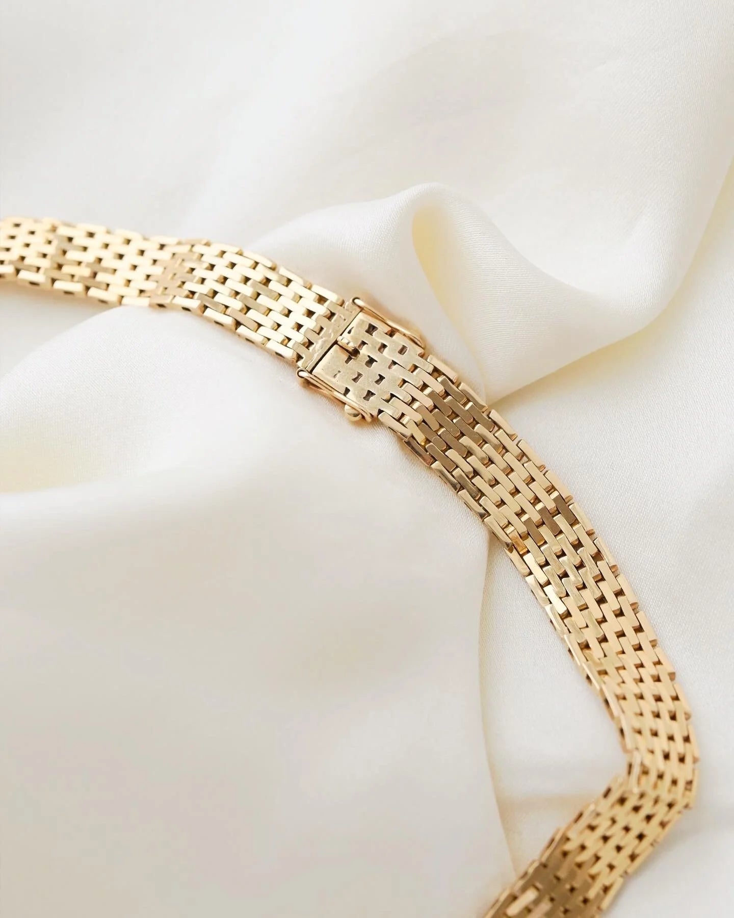 55 Grams Sublime Danish Vintage Necklace 14K Gold 1960