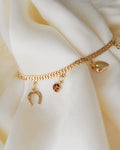 Special Good Luck Charm Bracelet 18K Gold 1950