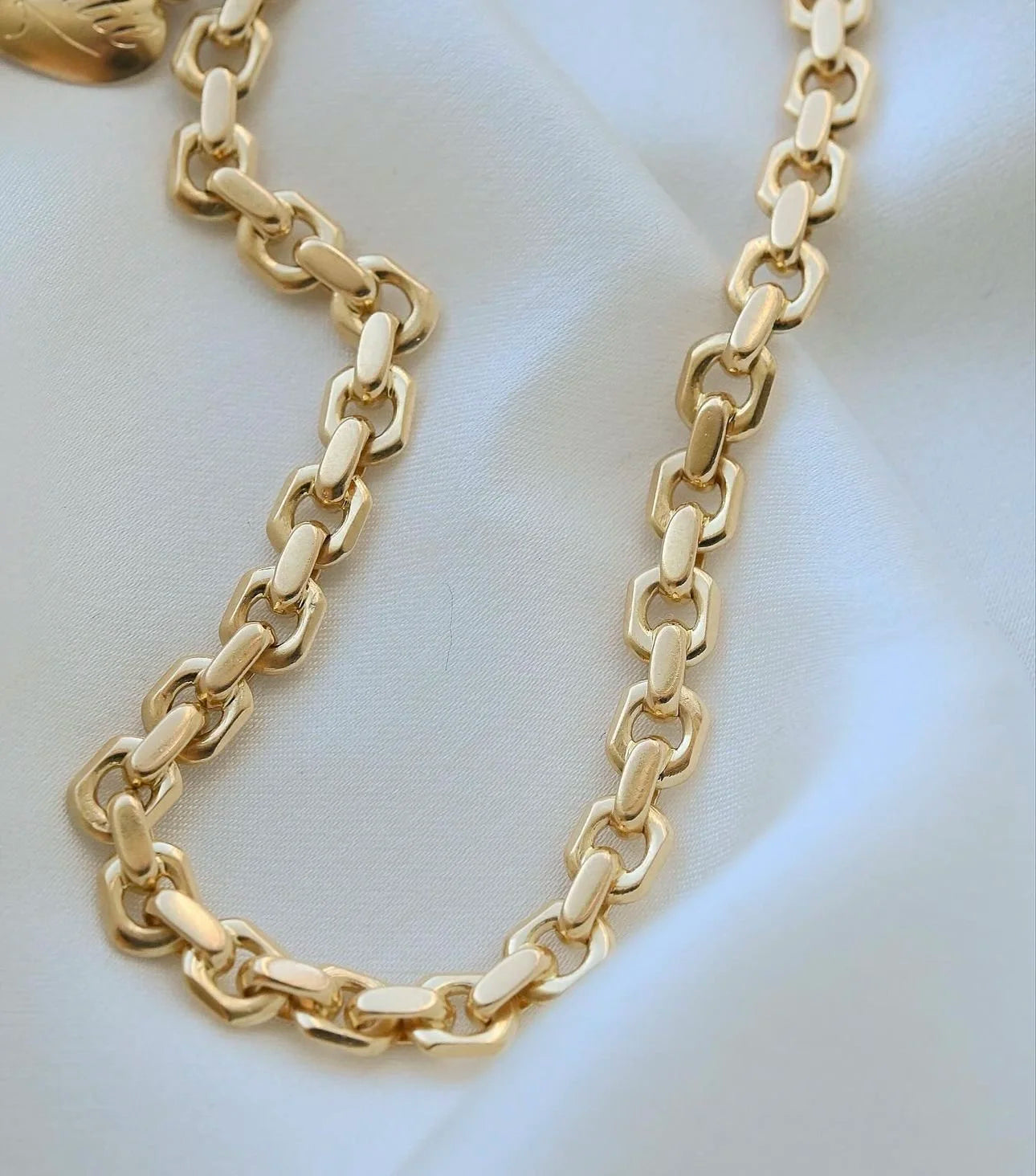 Amazing Flat Biker Link Bracelet 18K Gold Sweden 1948