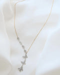 Diamond Butterfly Necklace 1 Carat 18K White and Yellow Gold w Certificate