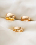 Unique Super Wide Heavy Swedish Vintage Gold Band 18K 1959