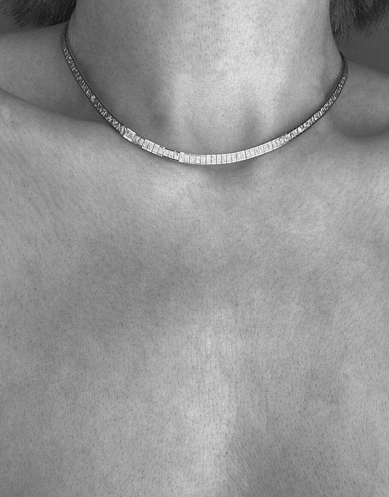 Super Sparkly Gorg Vintage Silver Necklace