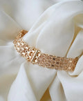 Perfect Vintage Star Pattern Link Bracelet 18K Gold