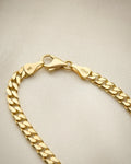 Vintage Curb Link Chain 22.8 Inches 14K Gold 1970