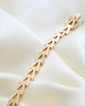 Vintage Jumbo Bracelet by Danish Willy Junget 14K Gold 1960