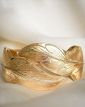 Dream Flower Cuff 18K Solid Gold 1957