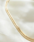 Special Release! (Number 3) Heavy Wide Danish Geneva Link Necklace 14K Gold 1960