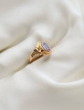 Super Cool Antique Signet Agate Ring 18K Gold 1890s