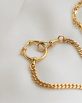Perfect Rare Smaller Sized Old Watch Chain Bracelet 18K Gold 1920s