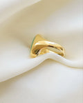 Rare Chrysoprase Signet Ring 18K Gold 1970
