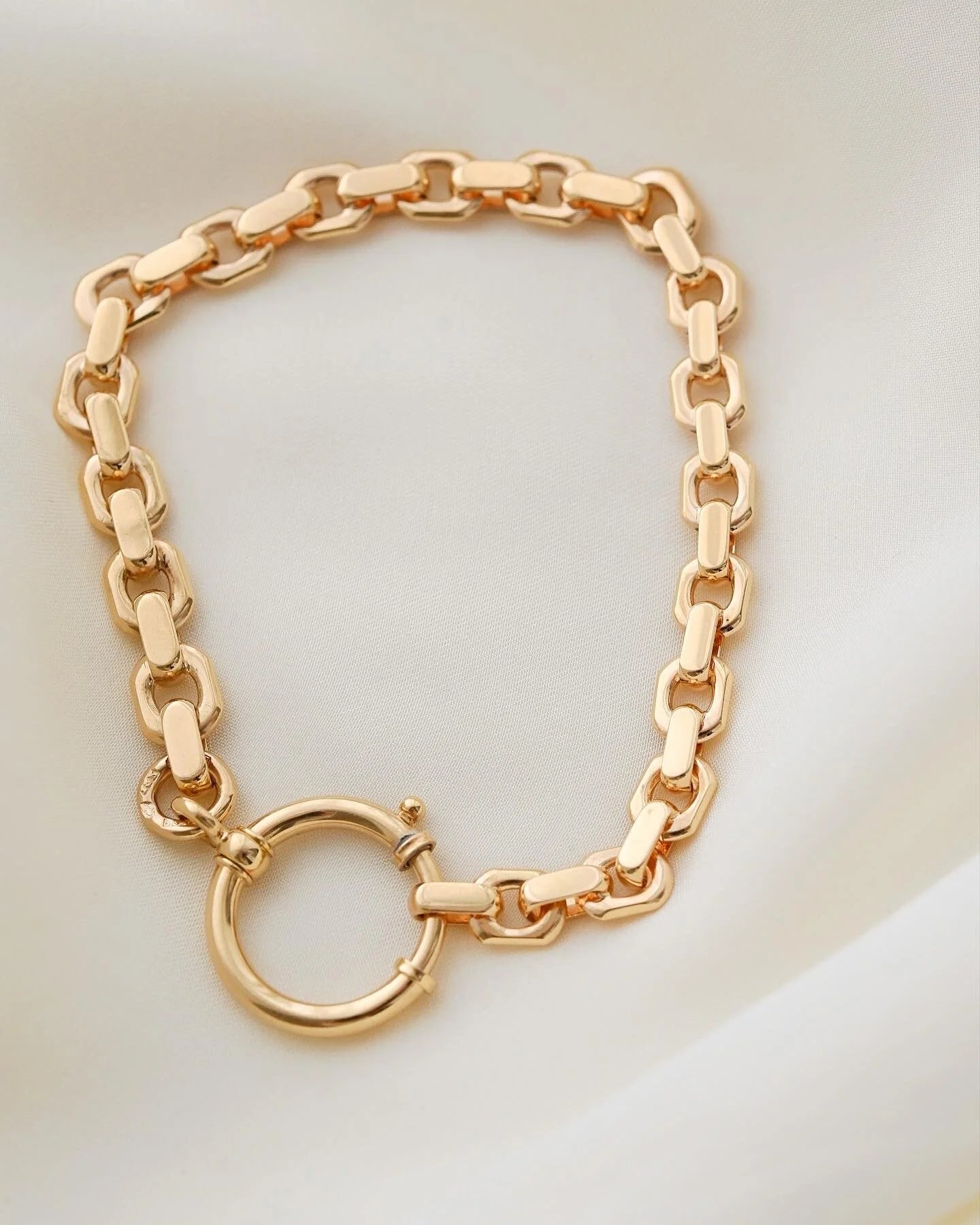 Extraordinary RARE Watch Chain Bracelet 18K Gold 1925