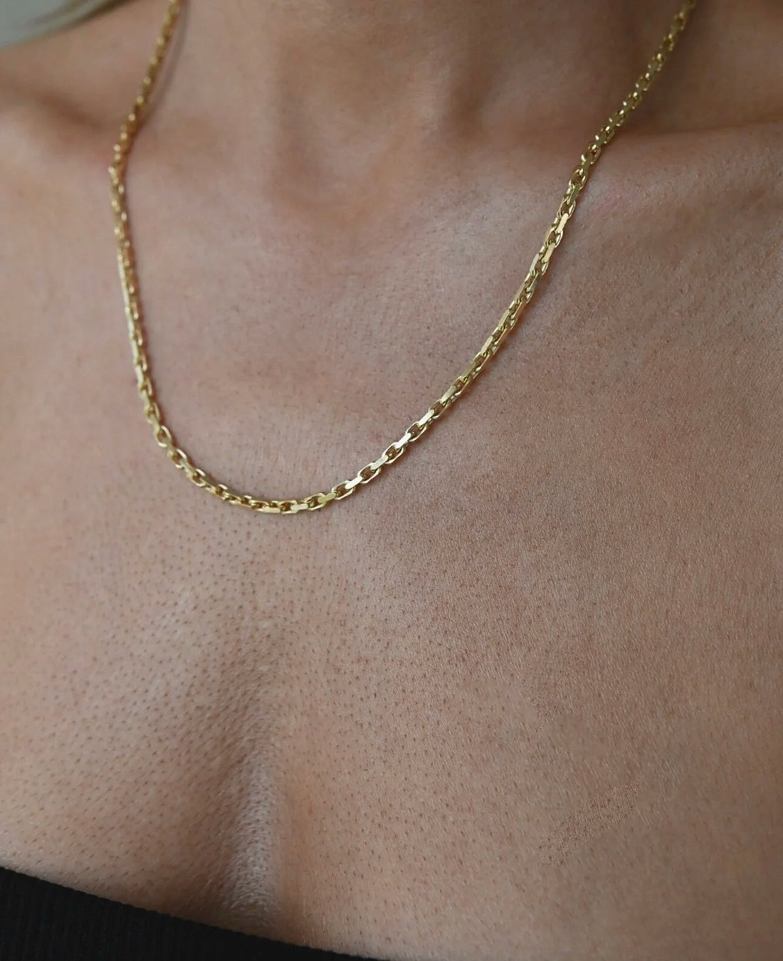 Perfect Long Sexy Biker Link Chain 14K Gold