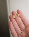 Swedish Vintage She’ll Earrings 18k Gold 1940s