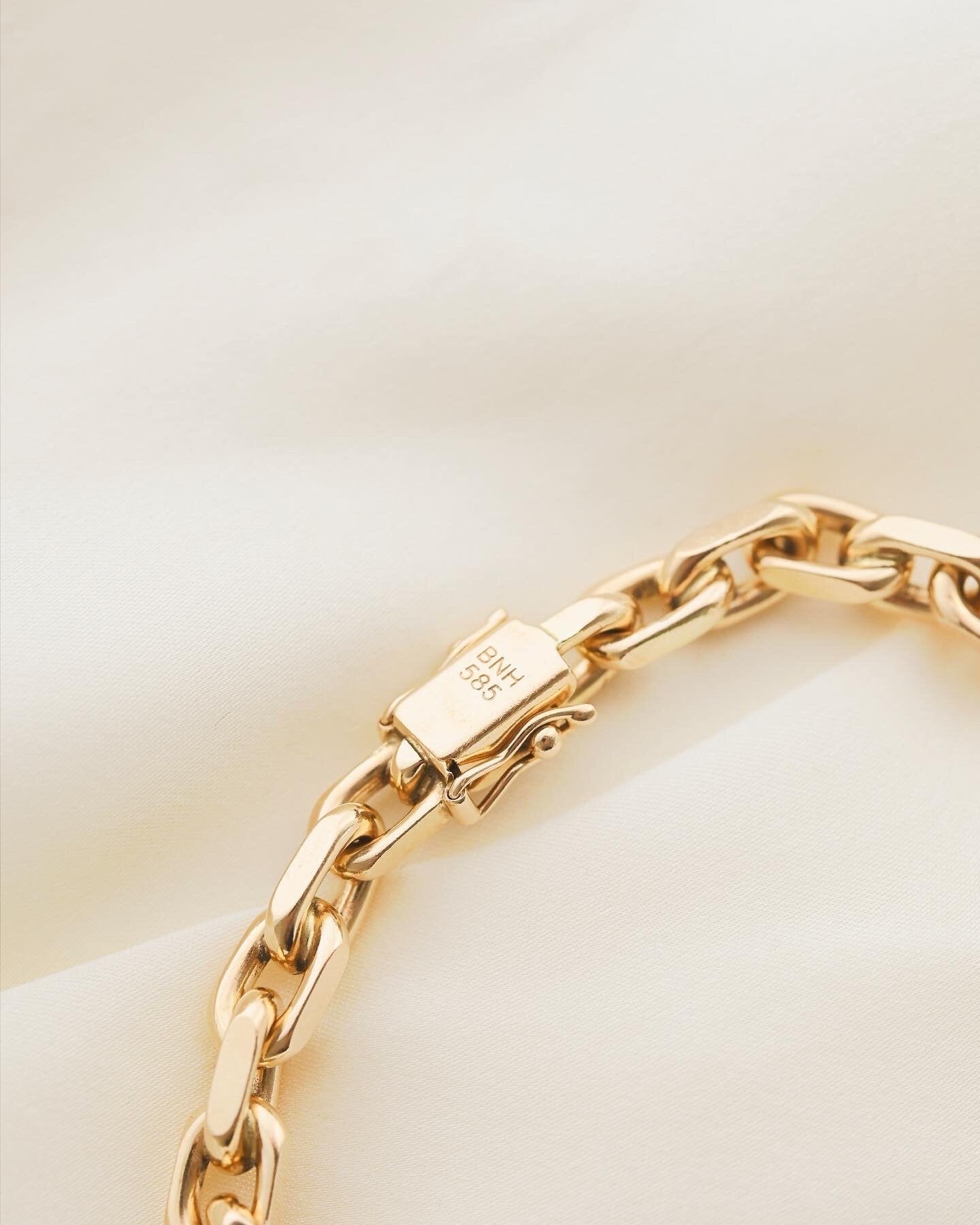 Sublime Danish Vintage Bracelet Whopping 36 Grams 14K Gold 1960