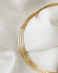 Sexy Luxurious Double Row Vintage Collier Necklace Denmark 1960s 14K Gold
