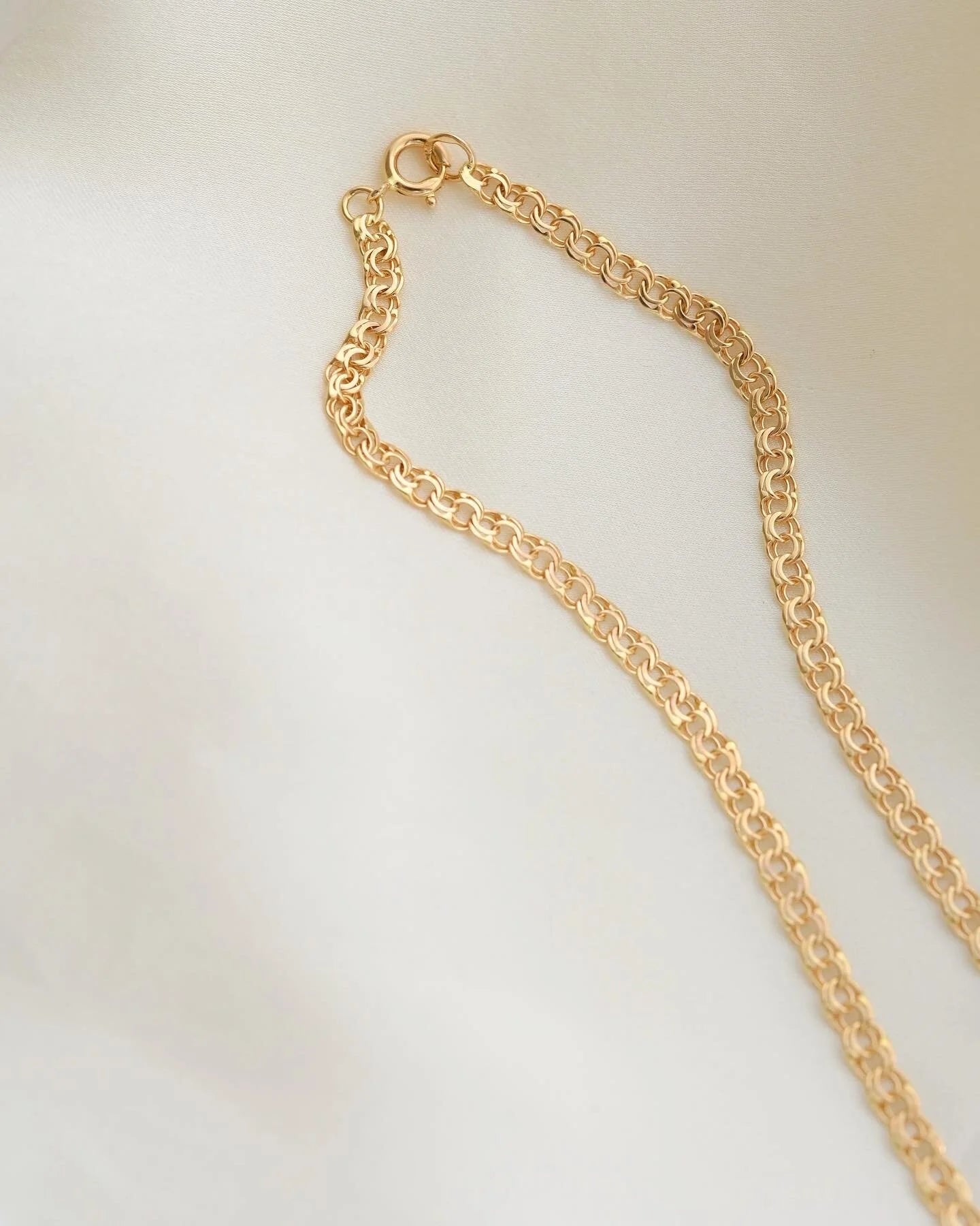Swedish Vintage Mid Century Necklace 18K Gold