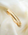 Beautiful Textured Danish Vintage Bangle by J. Asby 14K Gold 1960s