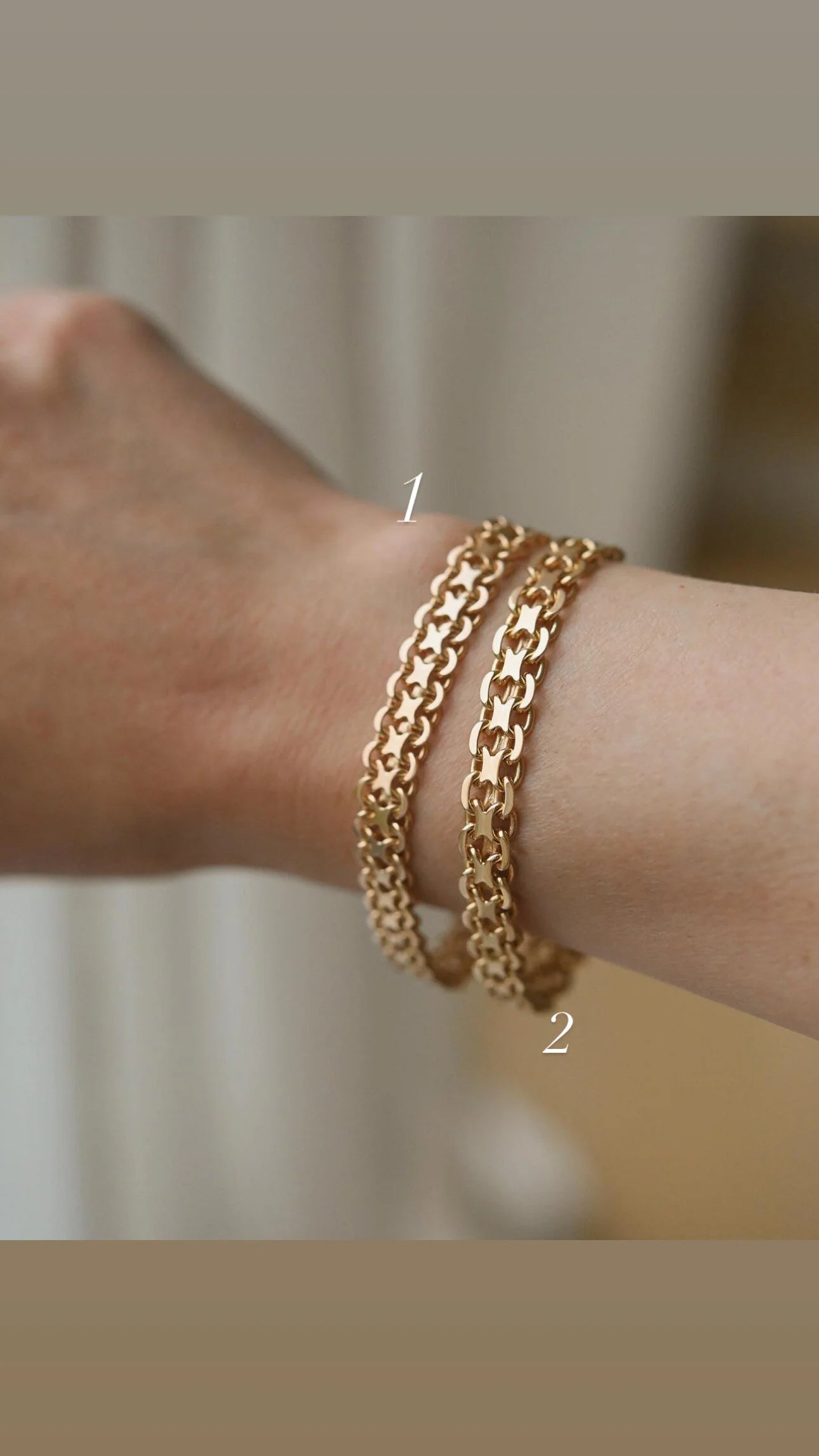 Gorgeous Rare 26 Grams Capricorn Link Bracelet 18K Gold 1965
