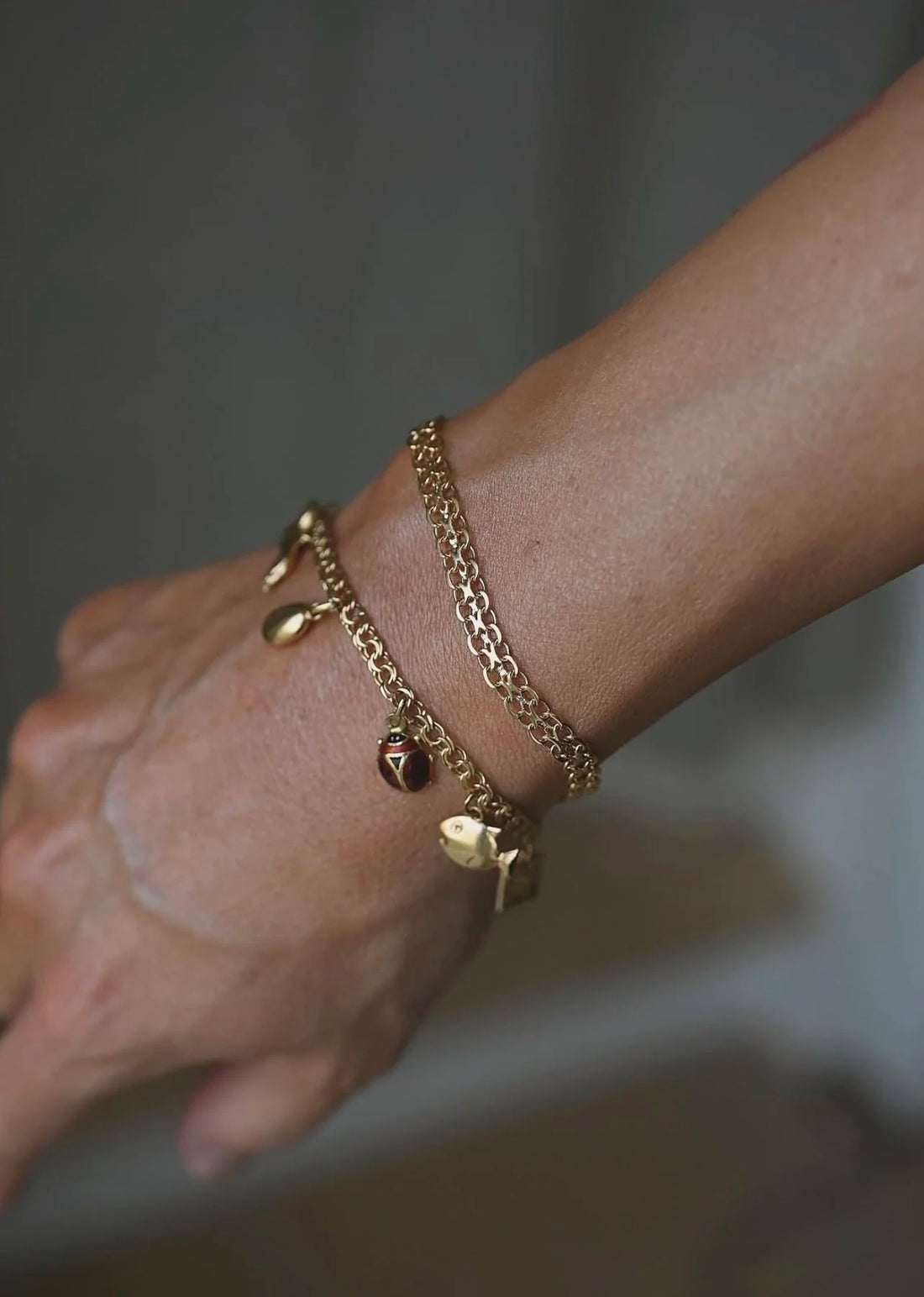 The Cutest of Cutest Charm Bracelet 18K Gold Vintage Sweden 1960s