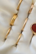 Set of TWO Size 5 Extraordinary Antique Art Deco Bands 23K Gold 1927 and 1933