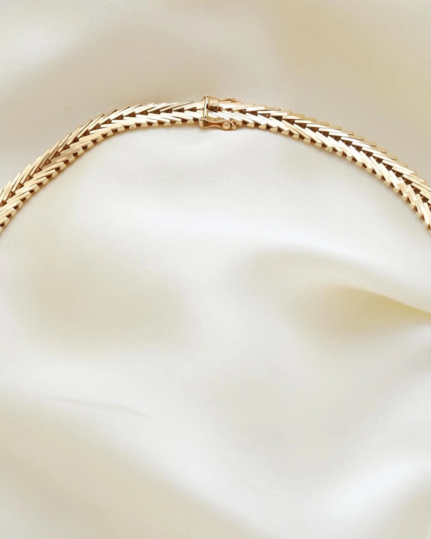 Stunning Danish Vintage Necklace by Viggo Petersen 14K Gold 1960
