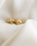 Swedish Vintage She’ll Earrings 18k Gold 1940s
