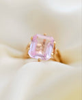 Rare Pink Sapphire Ring Size 7 18K Gold 1950s
