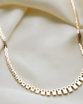 Gorg Danish Baby Brick Link Necklace 14K Gold 1970