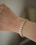 Vintage Jumbo Bracelet by Danish Willy Junget 14K Gold 1960