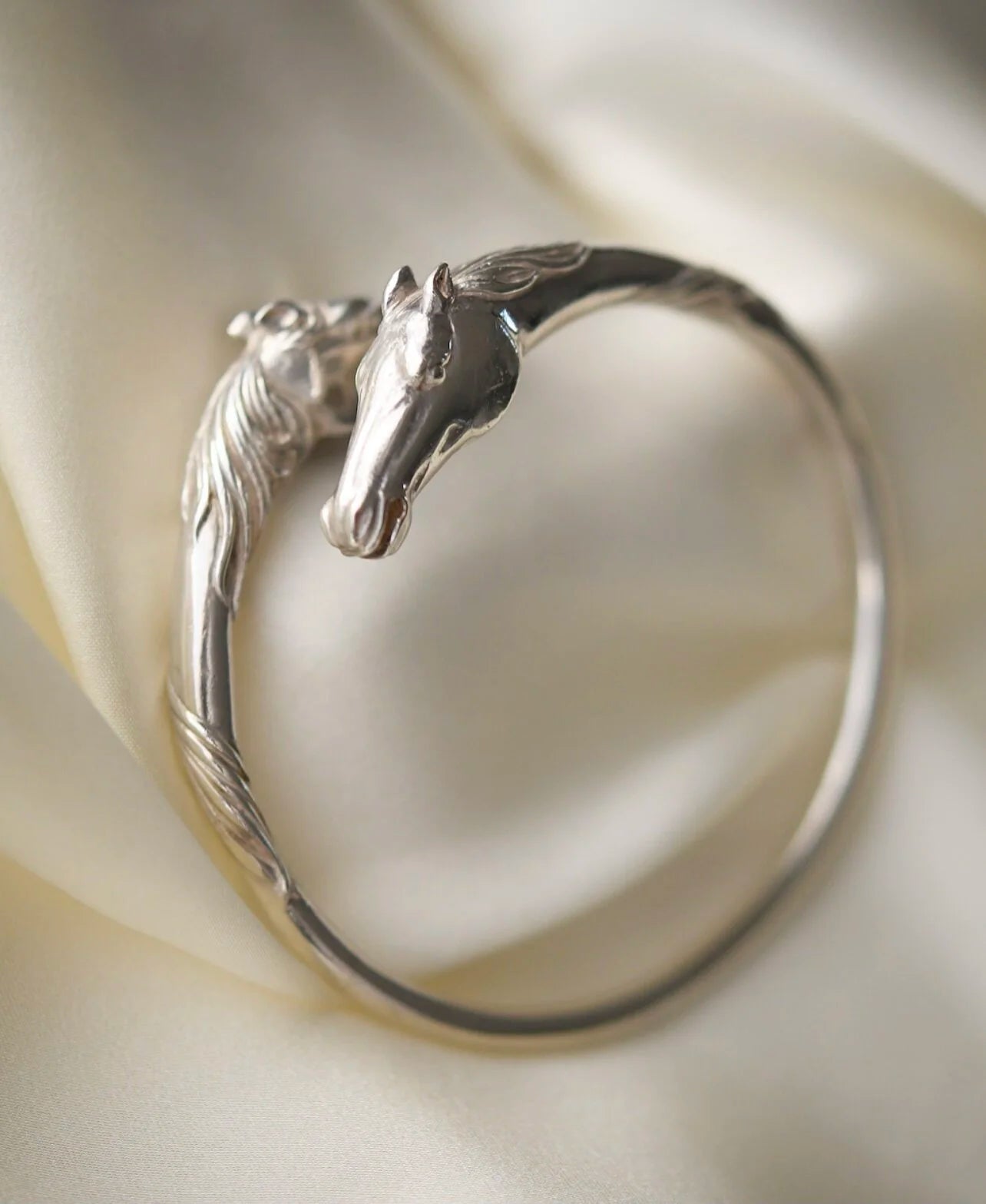 French Sterling Silver Horse Bracelet By Arthus Bertrand &amp; Cie 1940s