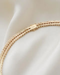 Long Amazing Rare Geneva Link Necklace 14K Gold 1960