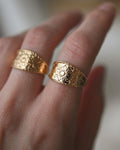 Swedish Vintage Cigarband Rings 18K Gold