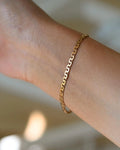 Special Antique Swedish Watch Chain Bracelet w Full Hallamarks 18K Gold 1885