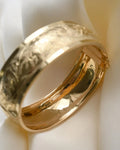 Engraved Dream Bangle 18K Gold 26.7 Grams 1948
