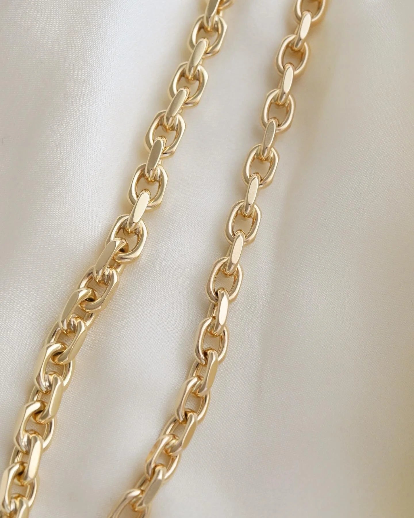 Amazing Danish Vintage Biker Link Bracelets 14K Gold
