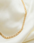 Cute Classic Curb w Puffy Heart 18K Gold 1955