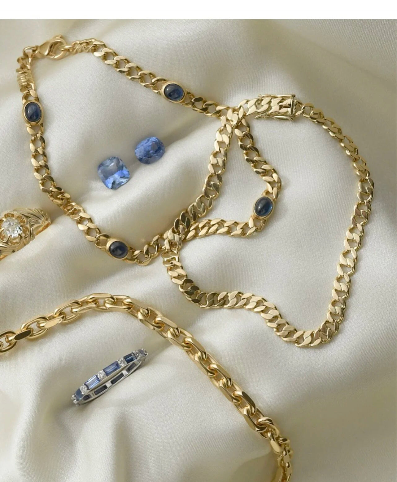 Vintage Curb Chain in 14K Gold 1970s