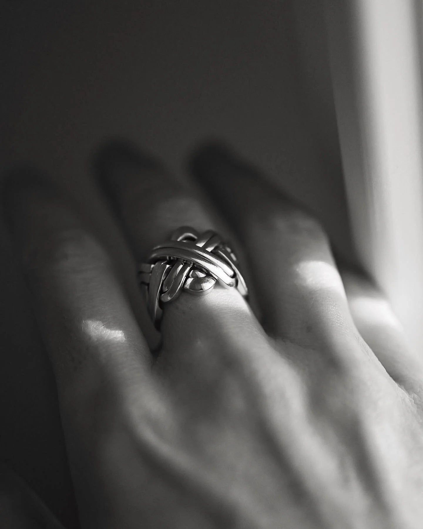 The Amazing 18 Grams (!) Grand Dame Puzzle Ring 14K Gold