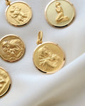 Gorgeous Italian Religious Vintage Pendants 18K Gold