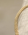 Fancy Link Vintage Necklace 14K 1970s