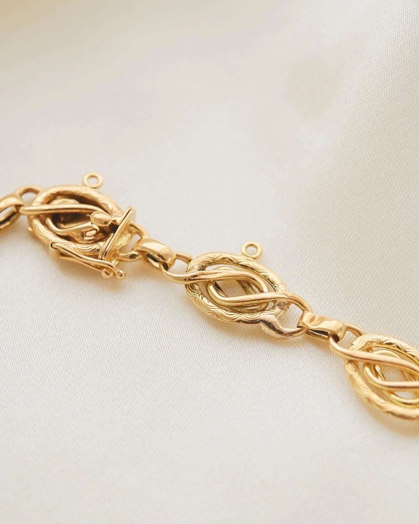 Antique Hallmarked Bracelet 18K Gold 1938