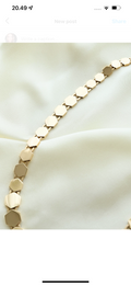 Big Stunning Danish Vintage Necklace 14K Gold 1960