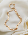 Extraordinary STUNNER! Antique Watch Chain Fancy Link 18K Gold 1901